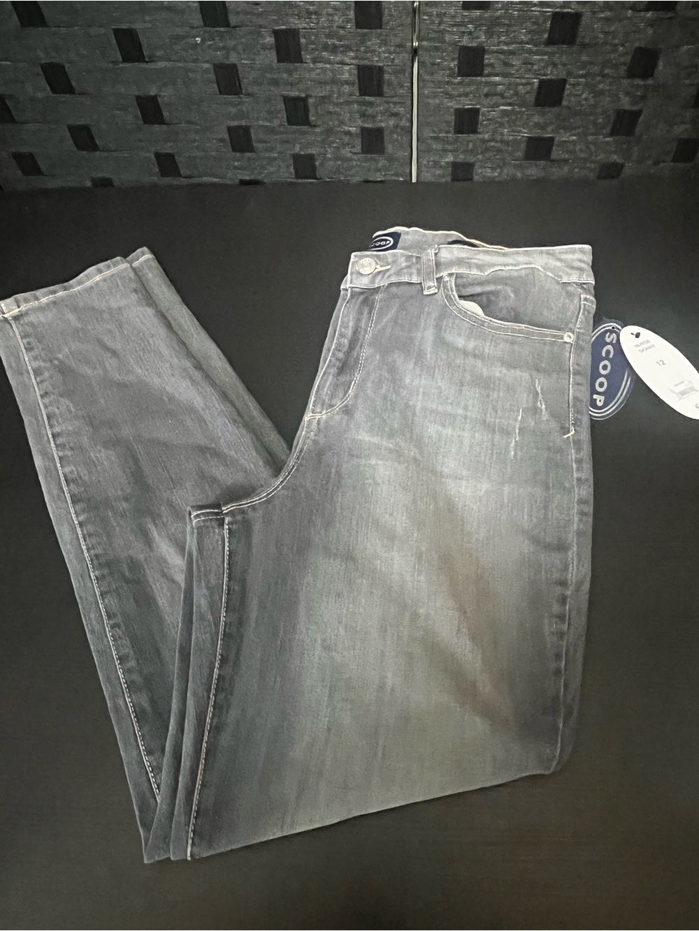 Women’s Scoop High Rise Gray Skinny Jeans size 12